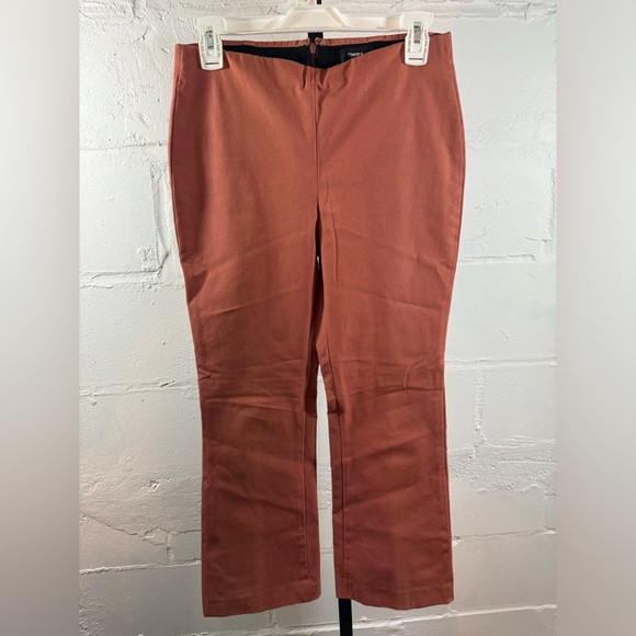 Theory Erstina B Pant Size 4 Deep Rose Approach Cropped - Picture 6 of 8